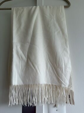 Simonetta Cream Fringe Wrap Scarf